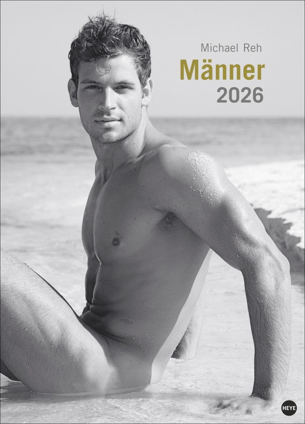 Männer Edition Kalender 2026: Jeden Monat ein sinnliches Schwarz-Weiß-Foto in einem Kalender im Großformat. Schöne Männer im Wandkalender XXL 2026. Hochformat 49 x 68 cm. Calendars