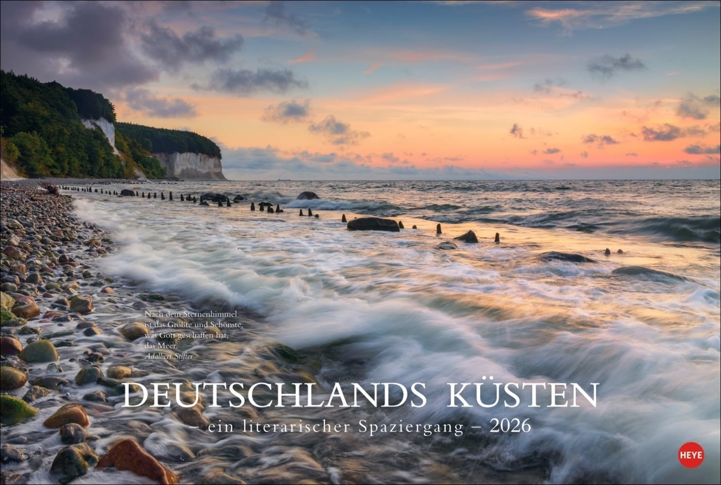 Deutschlands Küsten - Ein literarischer Spaziergang Kalender 2026 - Ein literarischer Spaziergang: Atemberaubende Strand-Fotos und Zitate deutscher ... Wandkalender. Dekorativer Fotokalender. Contemporary literature Books