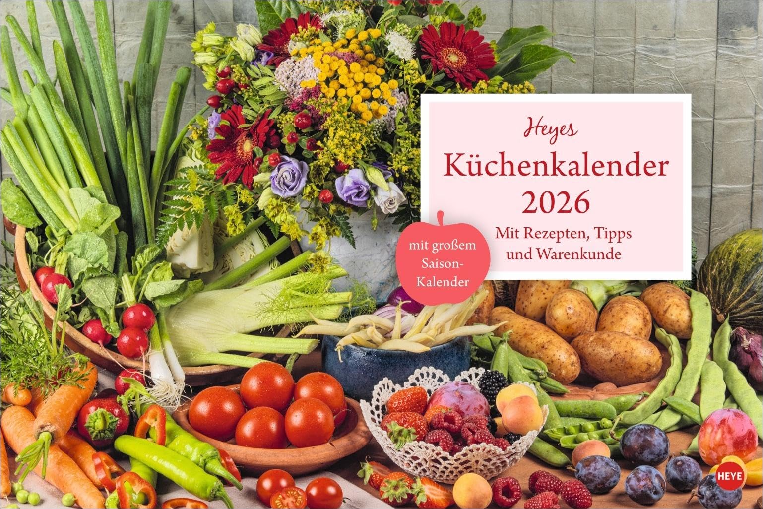 Küchenkalender Broschur XL 2026: Praktischer und dekorativer Kalender für die Küche: Tolle Fotos, ein monatliches Rezept und viel Platz für Termine in einem hochwertigen Broschürenkalender. Home & Household