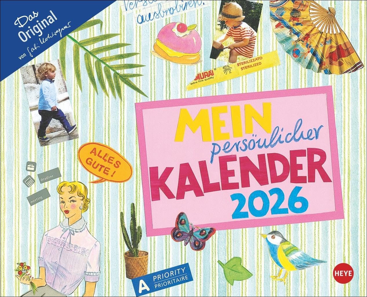 Gabi Kohwagner Mein persönlicher Kalender 2026: Detailreich illustrierter Kalender zum Aufhängen mit viel Platz für Organisatorisches. Wandkalender 2026 zum Eintragen. Film, Art & Culture