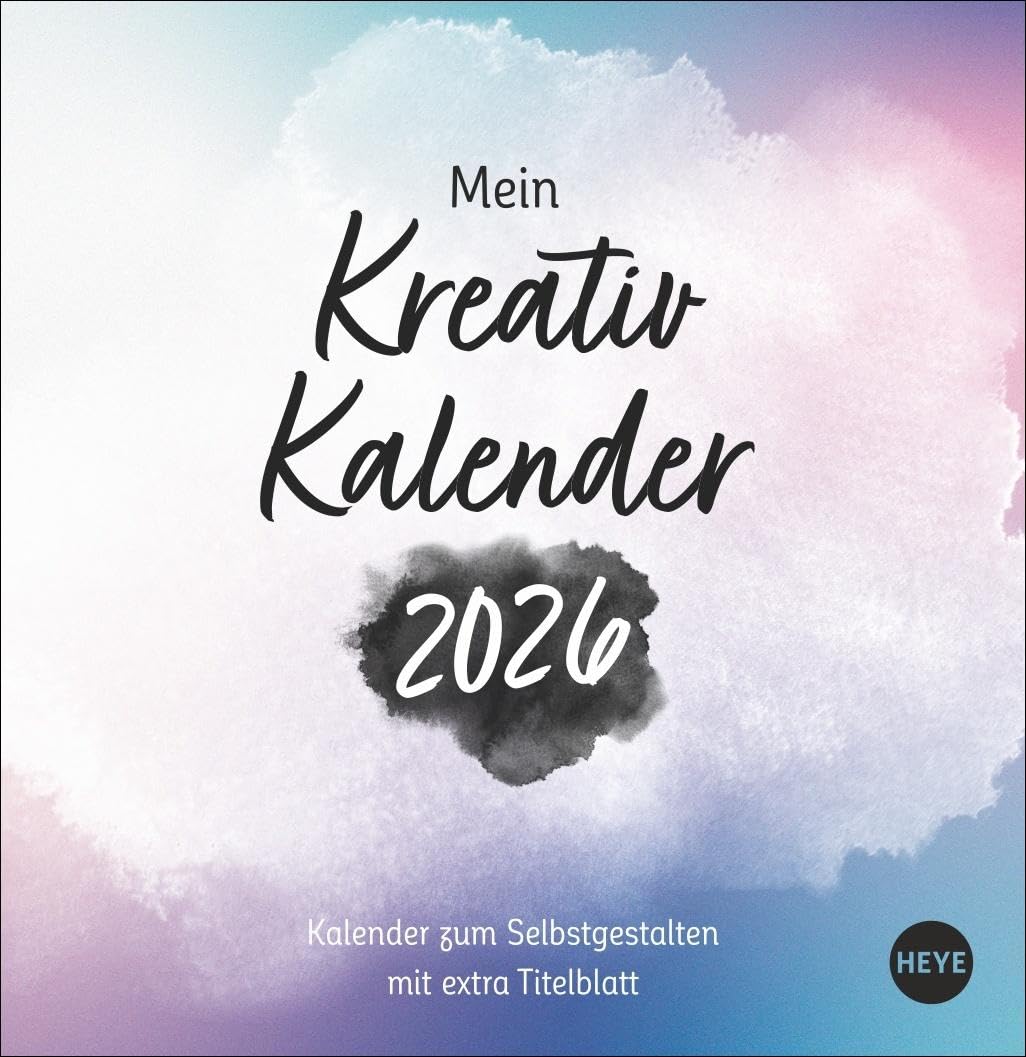 Kreativkalender zum Aufstellen Design 2026: Blanko-Kalender 2026. Lassen Sie Ihrer Kreativität freien Lauf. Der Tischkalender mit der persönlichen ... 16 x 16,5 cm (Foto-/Bastelkalender Heye) Film, Art & Culture