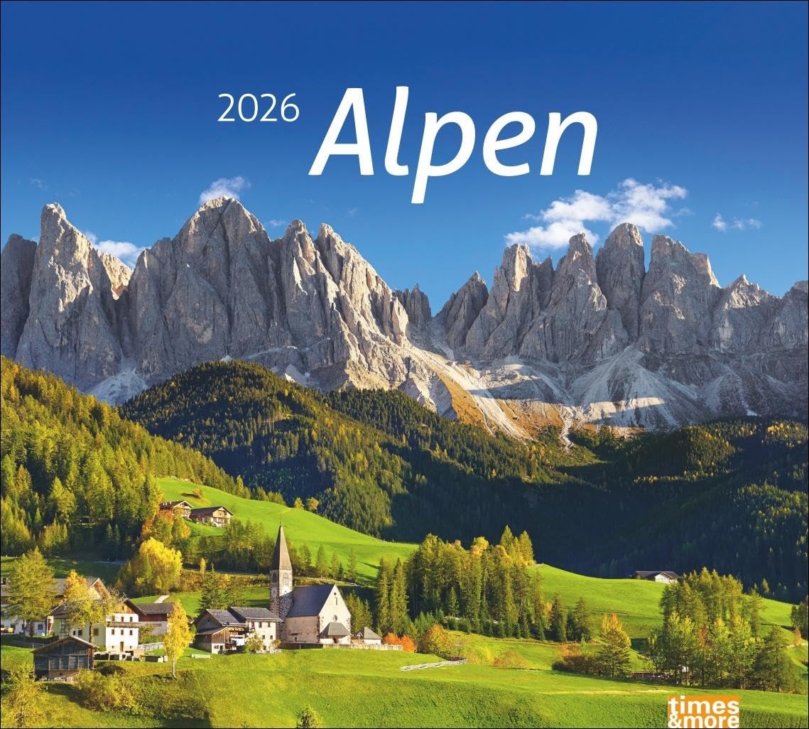 times&more Alpen Bildkalender 2026: Wandkalender mit beeindruckenden Fotos schroffer Gipfel und luftiger Höhen. Dekorativer Poster-Kalender für Bergfreunde. (times&more Kalender Heye) Leisure, Home & Garden