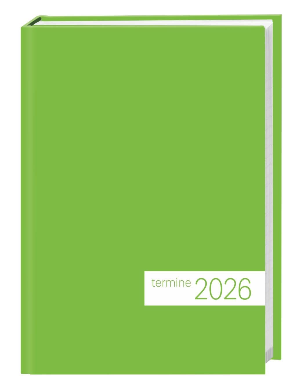 times&more Grün Kalenderbuch 2026: Bunter Terminkalender mit flexiblem Umschlag. Handlicher Wochenplaner. Taschenkalender zum Planen von Terminen. (Bürokalender Heye) Business, Finance & Career