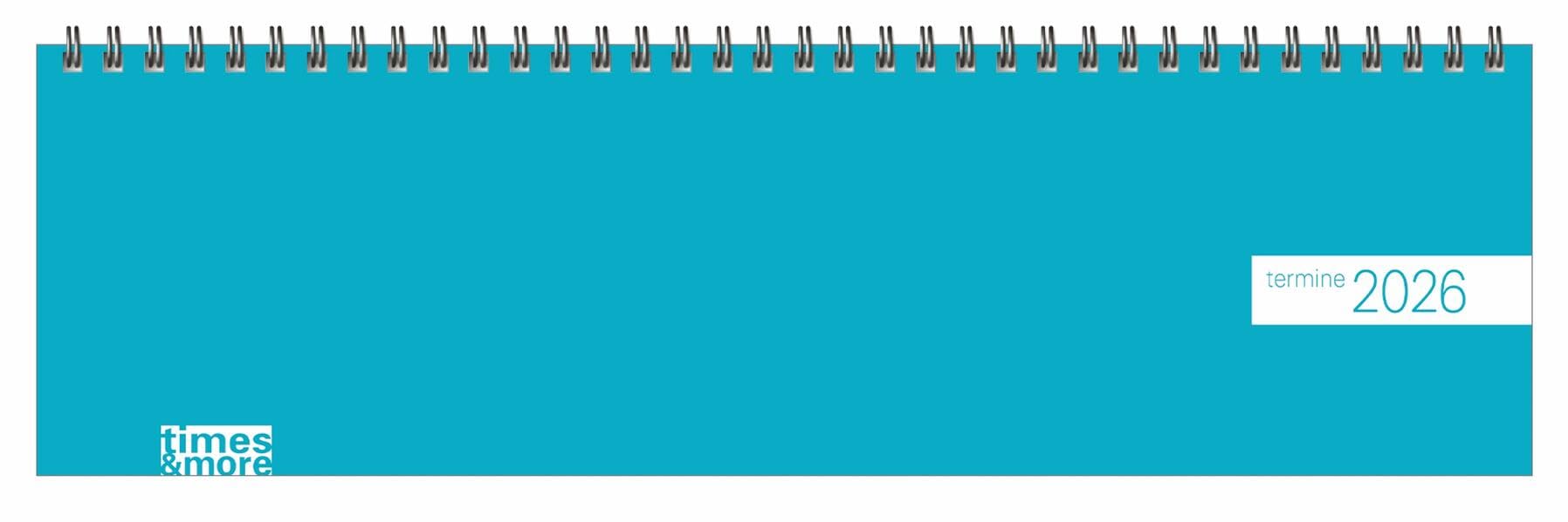 times&more Petrol Wochenquerplaner 2026: Bunter Tischkalender. Handlicher Wochenplaner im Querformat. Tischquerkalender 2026 zum Planen von Terminen.: ... zum Planen von Terminen. (Tischkalender Heye) Business, Finance & Career