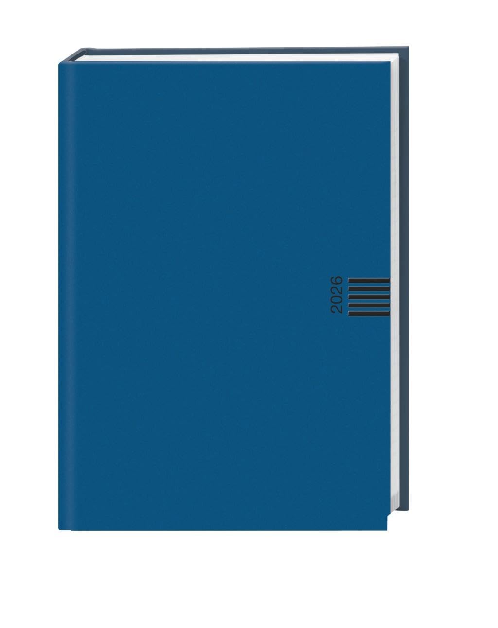 Wochen-Cheftimer A5, blau 2026: Blauer Terminkalender mit Wochenkalender. Buch-Kalender mit Lesebändchen und Eckperforation. Wattierter Taschenkalender zum Planen von Terminen. (Bürokalender Heye) Business, Finance & Career