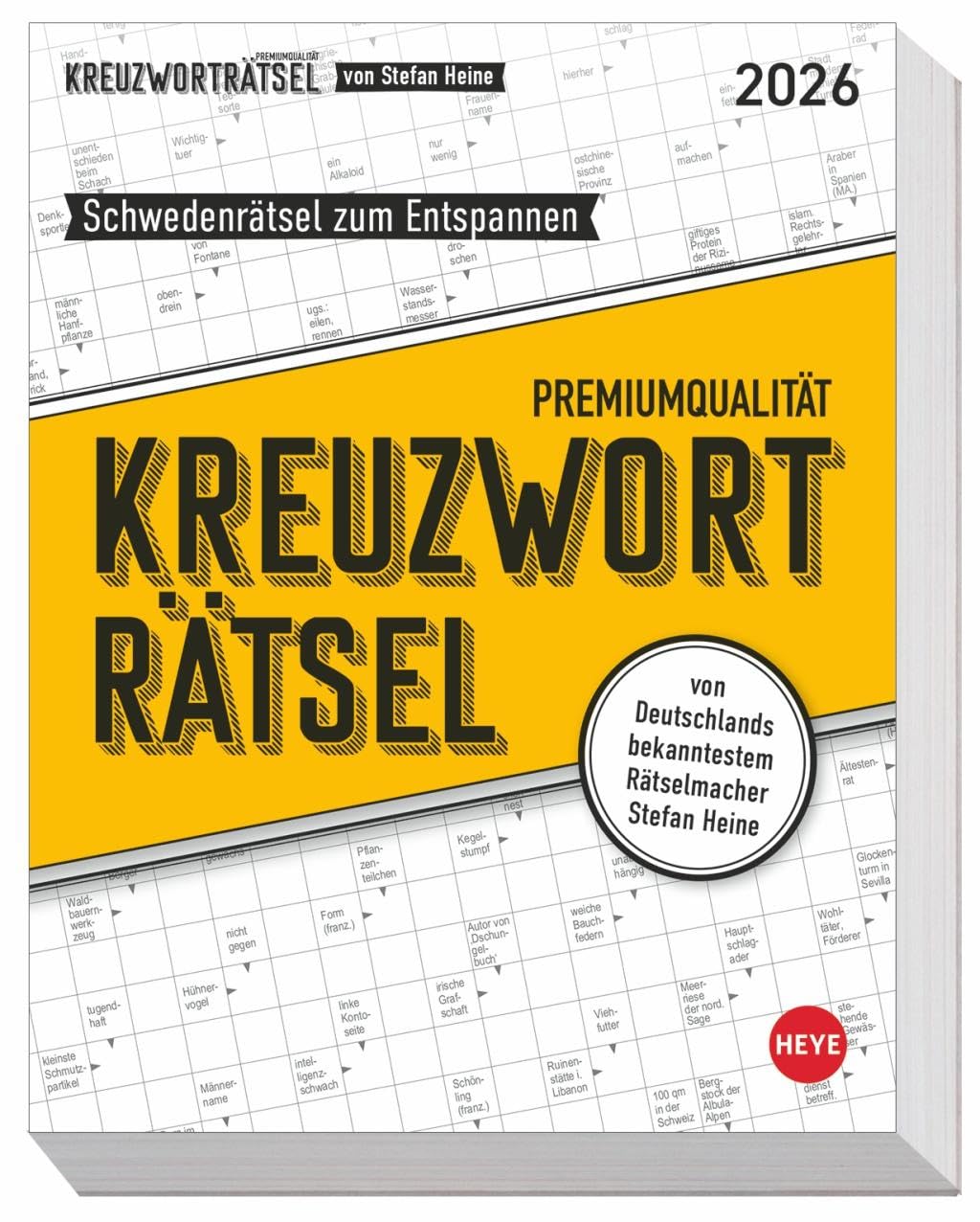 Stefan Heine Kreuzworträtsel Tagesabreißkalender 2026: Täglich neue Schwedenrätsel mit Lösung. Der Kalender für alle Denksport (Tagesabreißkalender Heye) Leisure & Fun