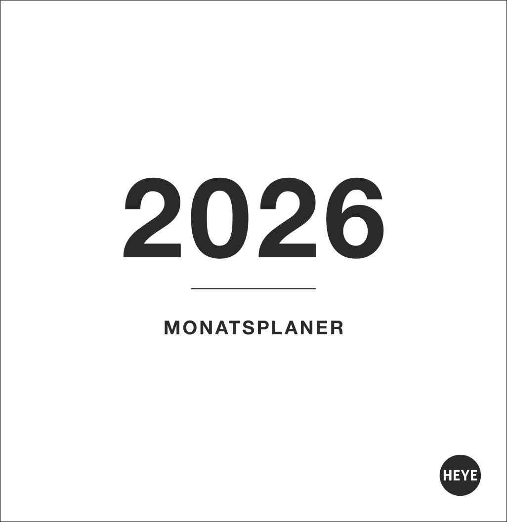 Black&White Monatsplaner zum Aufstellen 2026: Neutraler Tisch-Kalender in schlichter Schwarzweiß-Optik für den perfekten Überblick. Praktische ... 16 x 16,5 cm (Foto-/Bastelkalender Heye) Business, Finance & Career