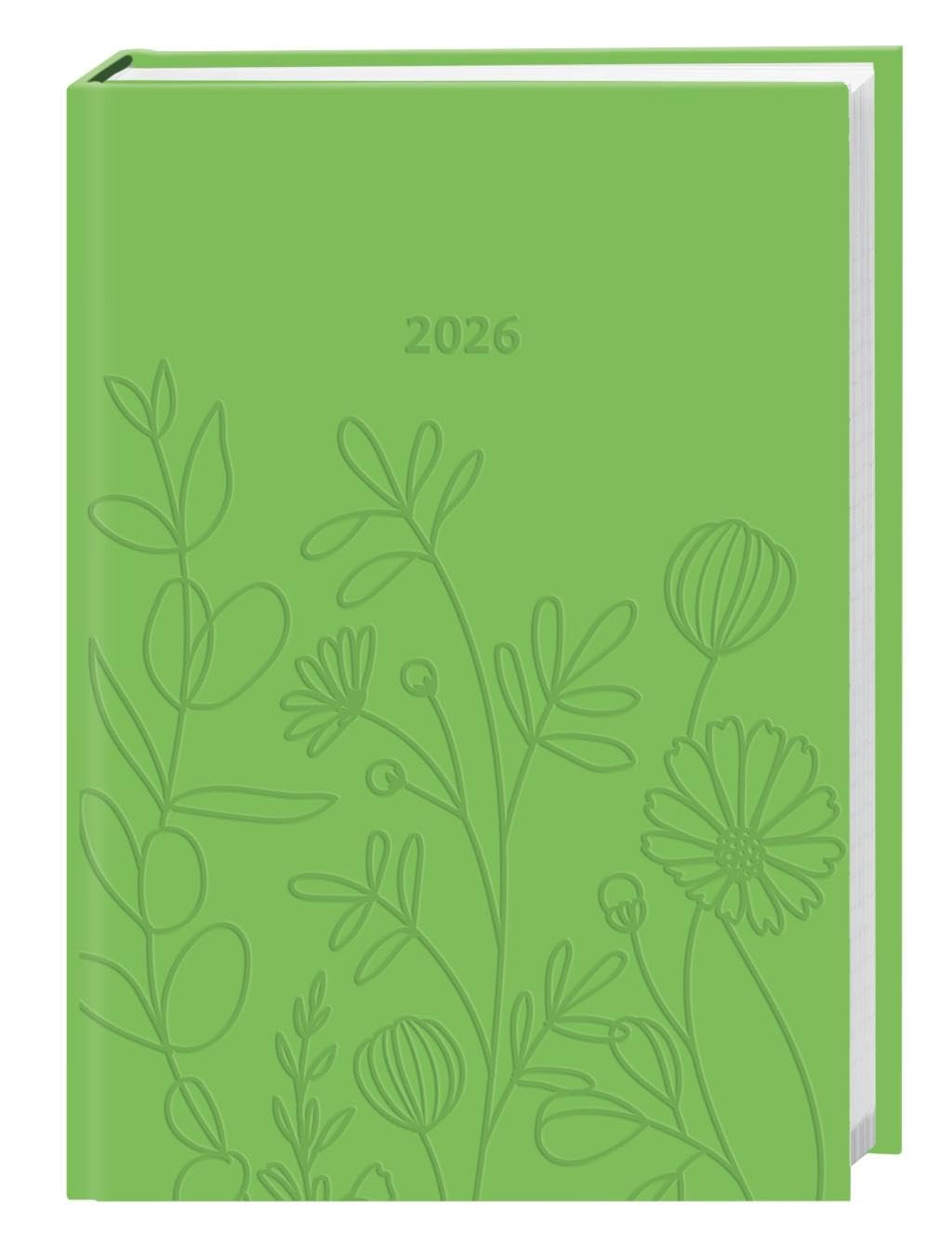 Kalenderbuch A6 grün 2026: Praktischer Planer für den Alltag mit Wochen-Kalendarium. Taschenkalender in leuchtendem Grün mit Platz für Termine und ... Format 11,5 x 16,5 cm (Kalenderbücher Heye) Business, Finance & Career