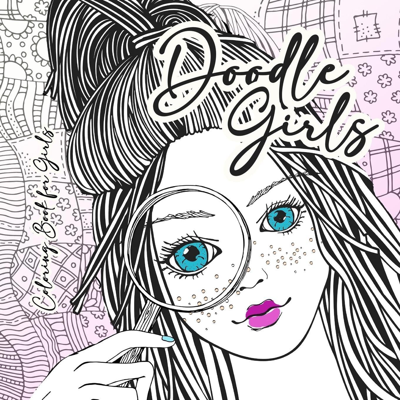 Doodle Girls Coloring Book for Girls Film, Art & Culture