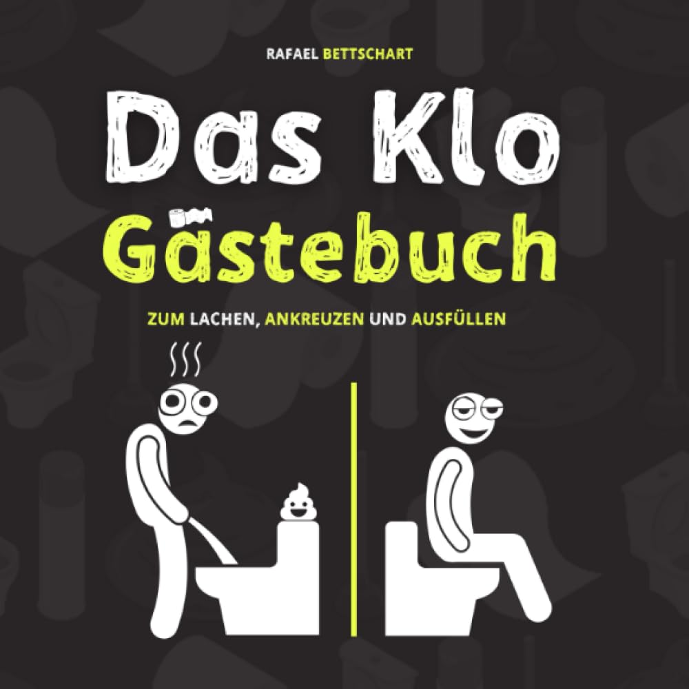 Das Klo Gästebuch - der lustige Scherzartikel als Einweihungsgeschenk. Optimal für lustige Geschenke, Einzugsgeschenke oder als Geschäftsbericht für das Gäste WC Living & Furnishing