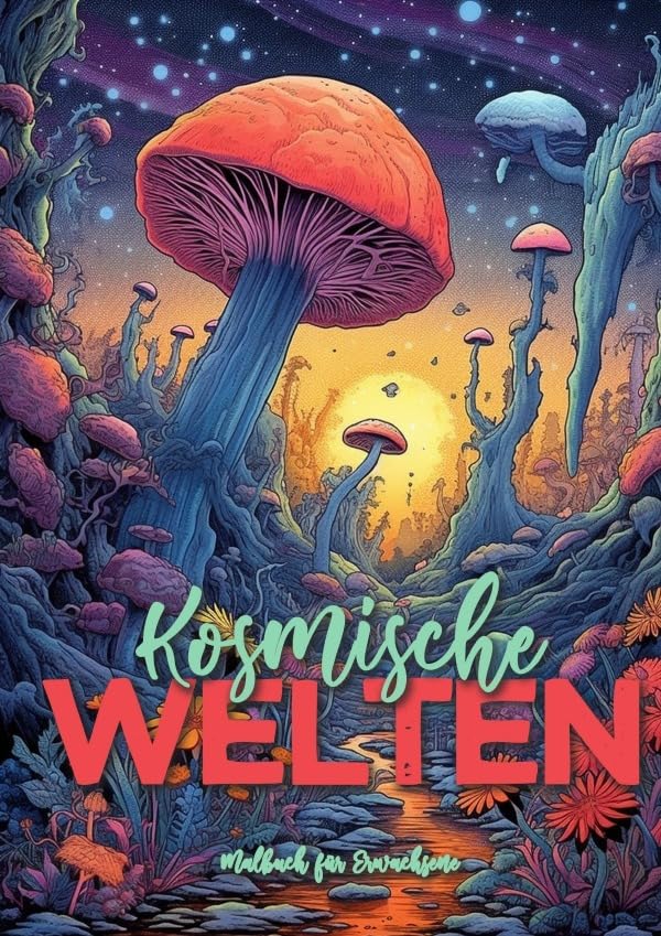 Kosmische Welten Malbuch für Erwachsene Graustufen: Alien Malbuch für Erwachsene | Universum Planeten Malbuch | Graustufen Malbuch | Landschaften Malbuch 60 S. A4 Contemporary literature
