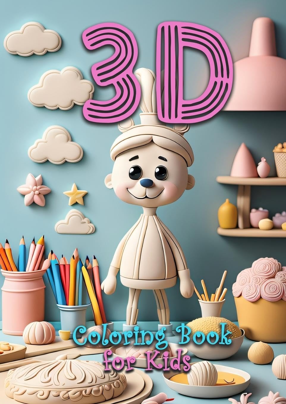 3D Coloring Book for Kids age 4 up | Activity Book for Kids Manga