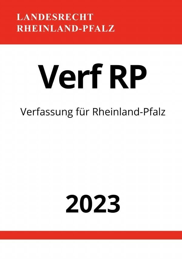 Verfassung für Rheinland-Pfalz - Verf RP 2023: DE Law