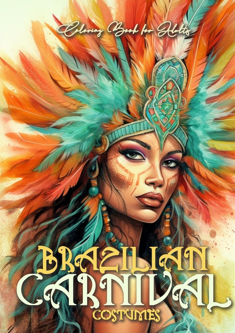 Brazilian Carnival Coloring Book for Adults Manga