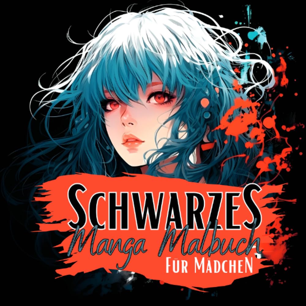 Schwarzes Manga Malbuch für Mädchen.: Einzigartige & coole Manga Anime Mädchen auf schwarzem Hintergrund. Mangamalbuch.: Einzigartige & coole ... Hintergrund. Mangamalbuch. (Manga Nation) Manga