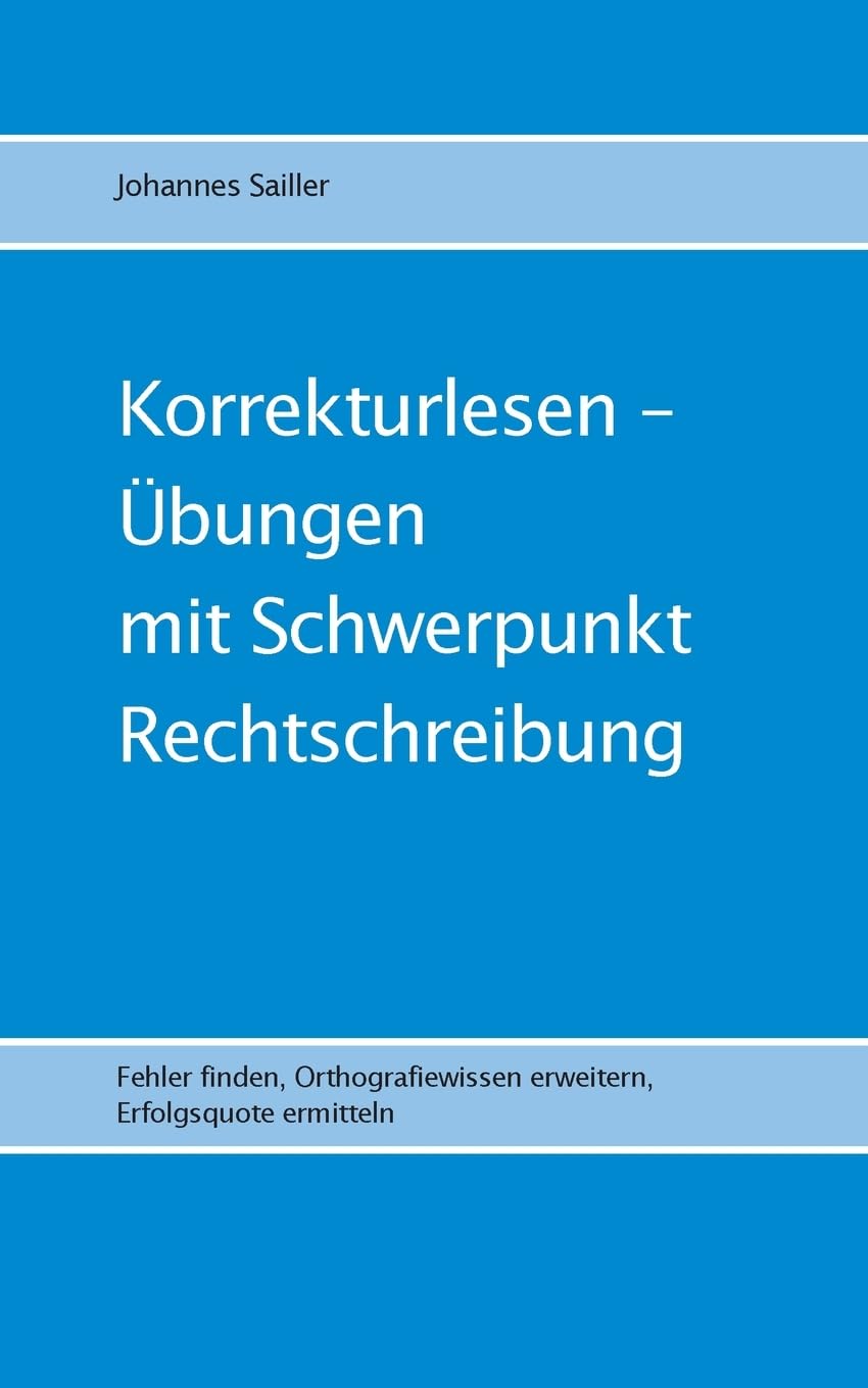Sailler, J: Korrekturlesen - Übungen mit Schwerpunkt Rechtsc book