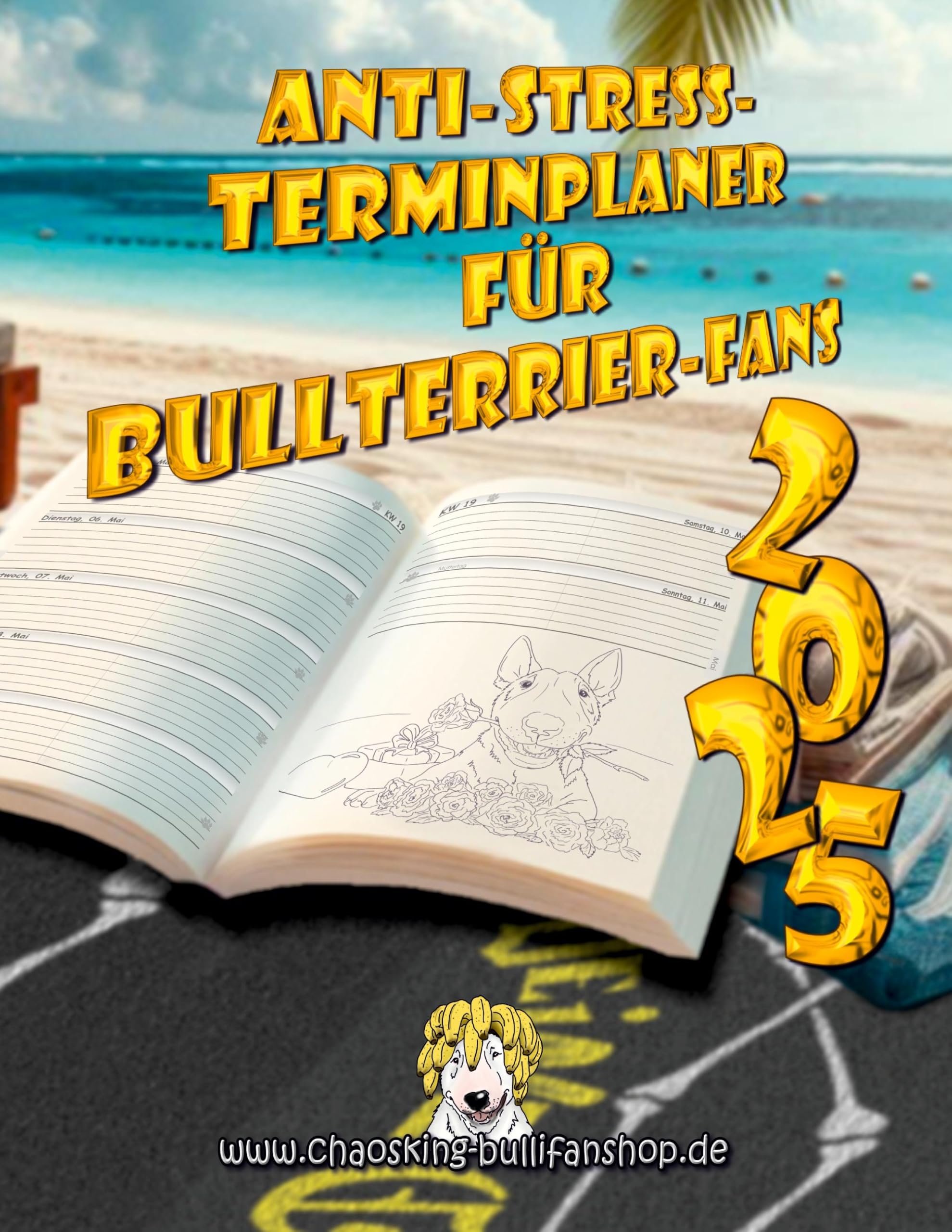 Anti-Stress-Terminplaner für Bullterrierfans Living & Furnishing