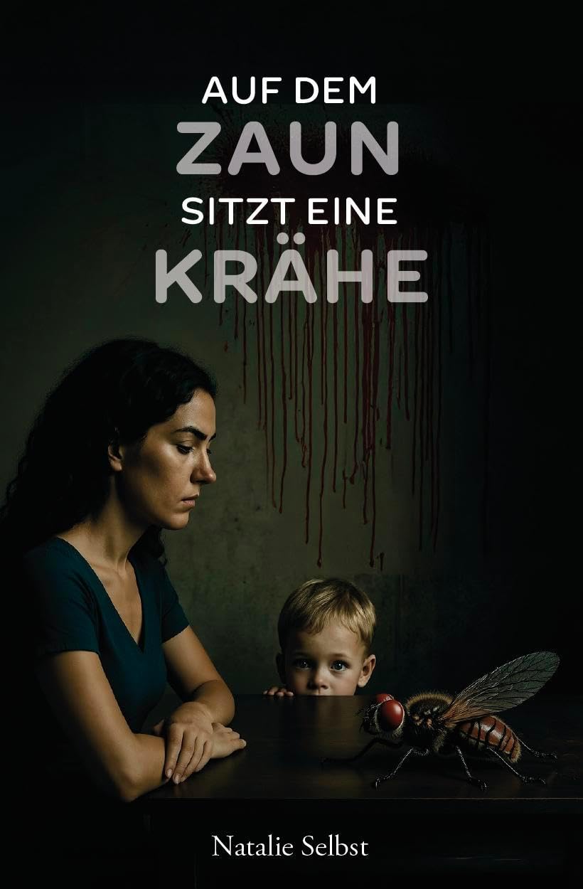 Auf dem Zaun sitzt eine Krähe book