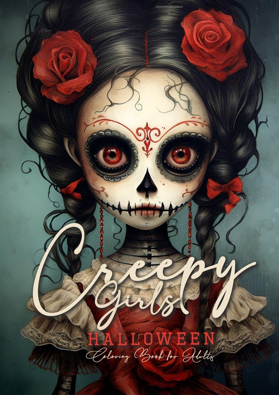 Creepy Girls Halloween Coloring Book for Adults Horror & Mystery