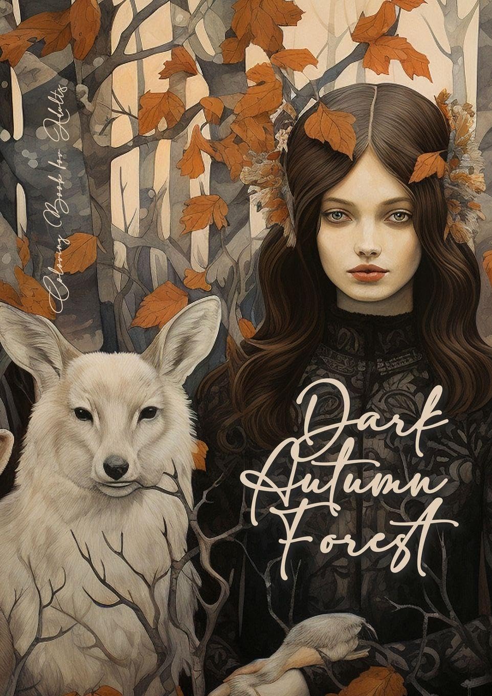 Dark Autumn Forest Coloring Book for Adults Hobbies & Crafts