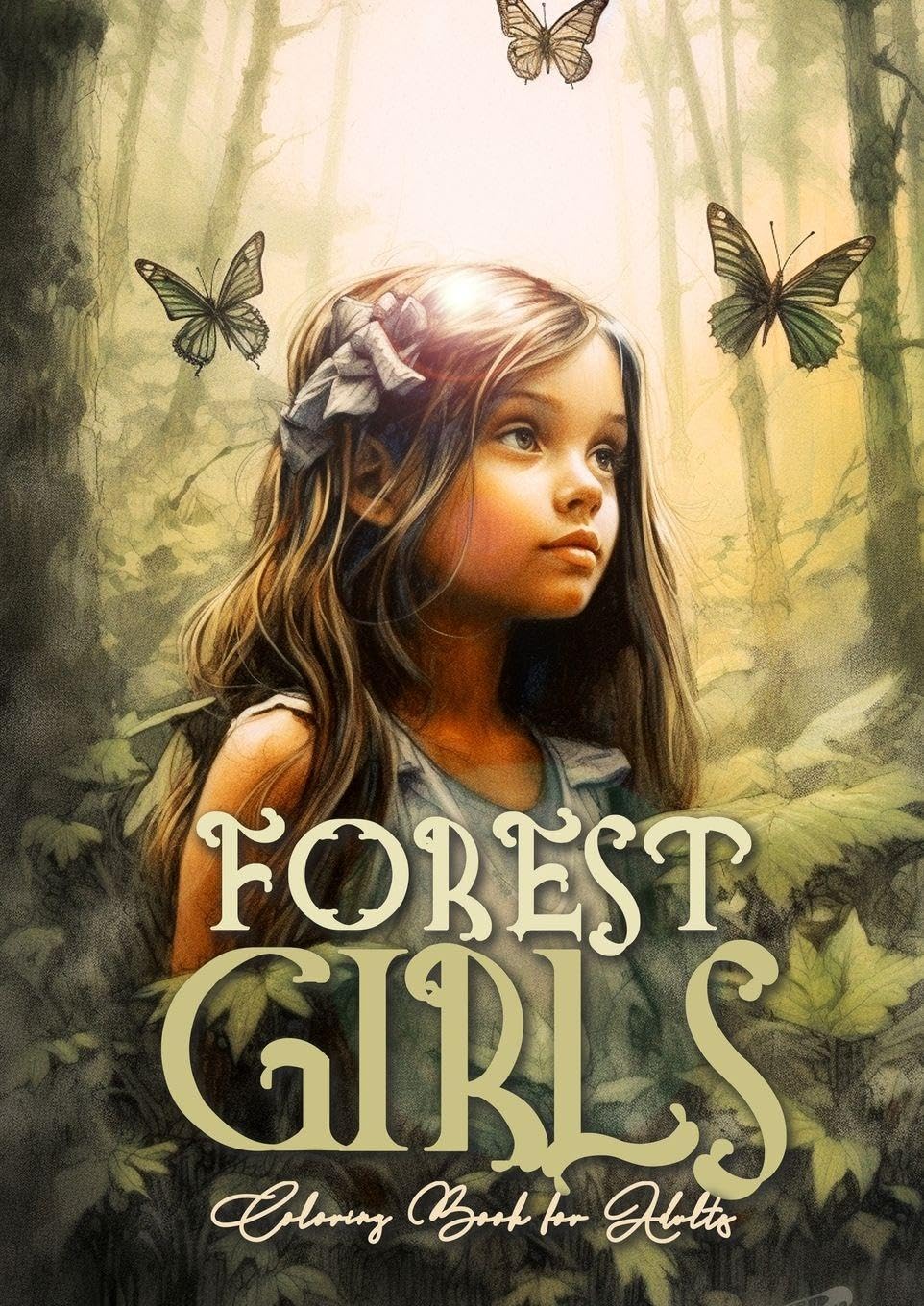 Forest Girls Coloring Book for Adults Film, Art & Culture