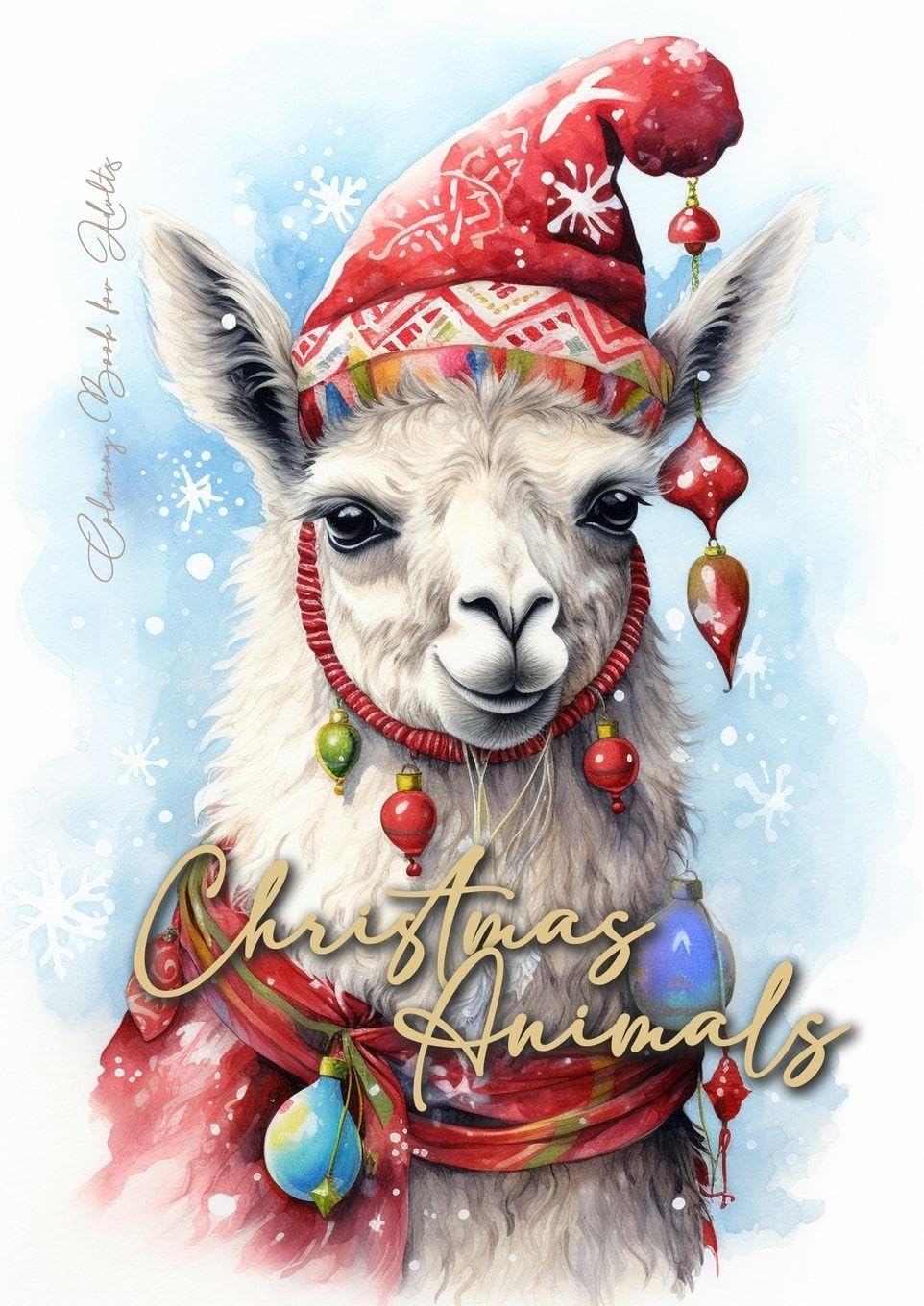 Christmas Animals Coloring Book for Adults Film, Art & Culture