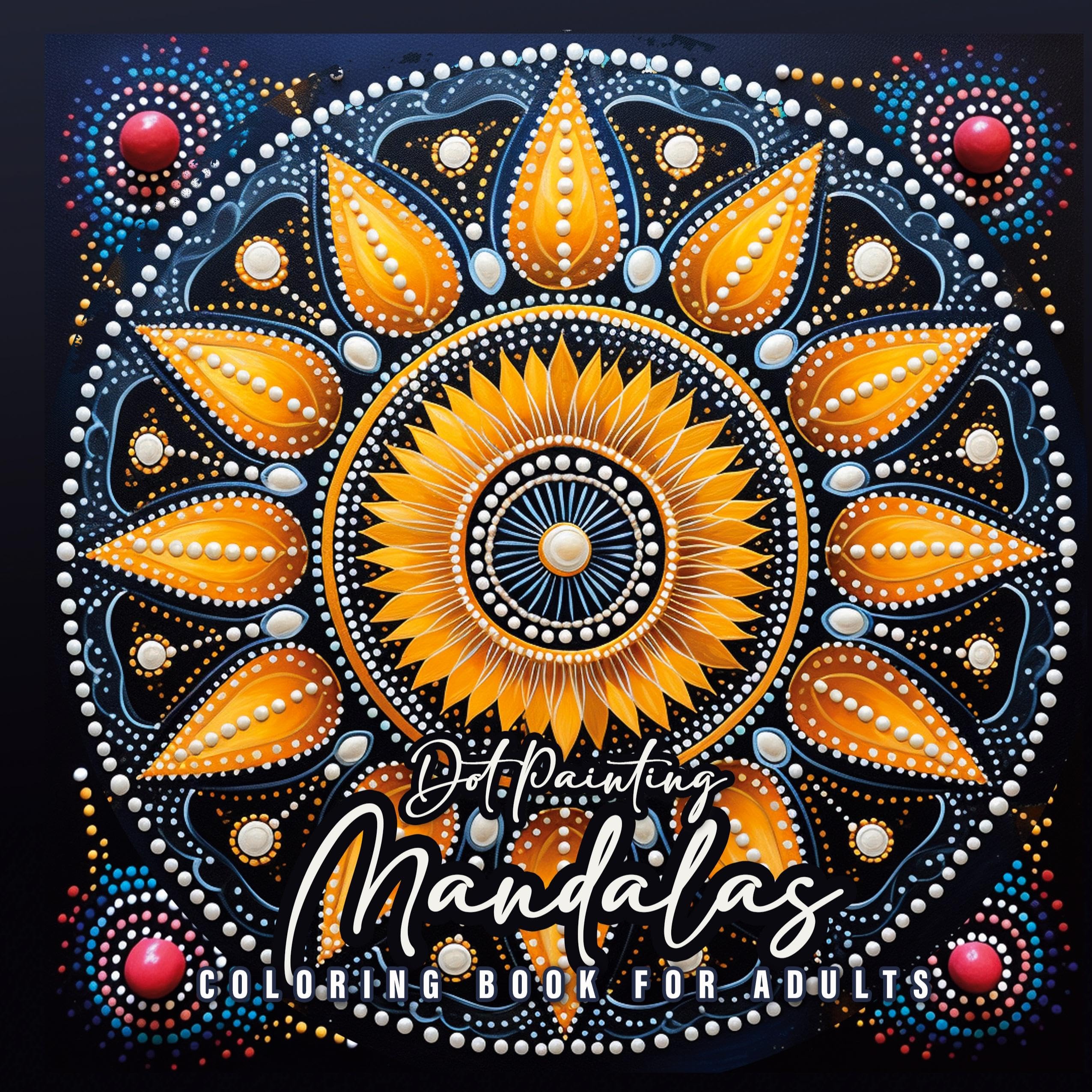 Dot Painting Mandala Coloring Book for Adults Arts & Music