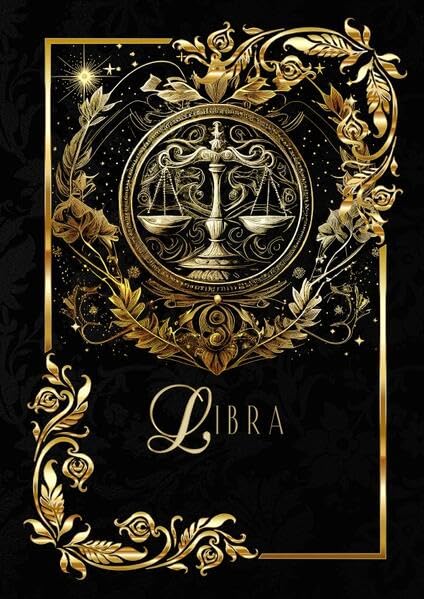 Astrologie Notizbücher / Zodiac Libra Notebook: Konstellation Notizbuch | Horoskop: Sternzeichen Waage | DIN A5 Glossy Hardcover | 136 blanko Seiten 90 g/m2 Manga