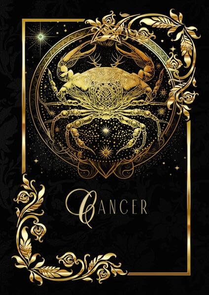 Astrologie Notizbücher / Zodiac Cancer Notebook: Konstellation Notizbuch | Horoskop: Sternzeichen Krebs | DIN A5 Glossy Hardcover | 136 blanko Seiten 90 g/m2 Manga