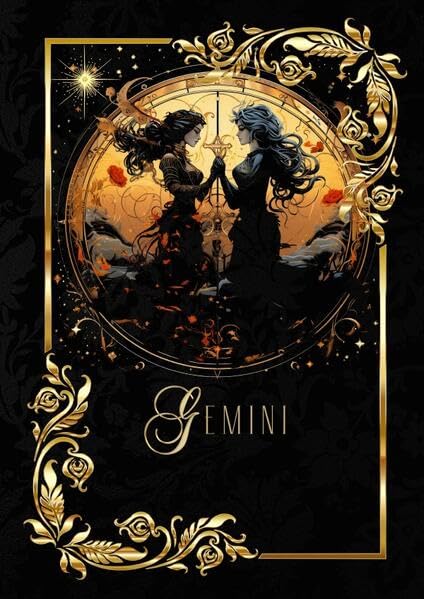 Astrologie Notizbücher / Zodiac Gemini Notebook: Konstellation Notizbuch | Horoskop: Sternzeichen Die Zwillinge | DIN A5 Glossy Hardcover | 136 blanko Seiten 90 g/m2 Manga