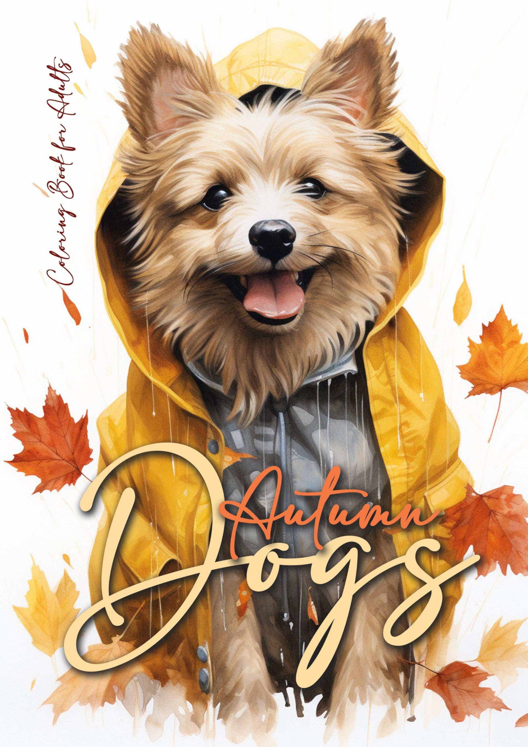 Autumn Dogs Coloring Book for Adults Hobbies & Crafts