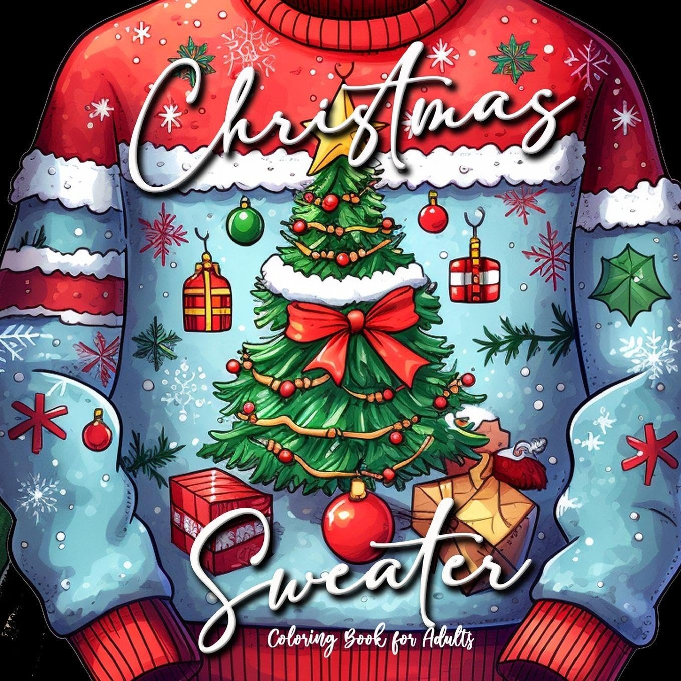 Christmas Sweater Coloring Book for Adults Hobbies & Crafts