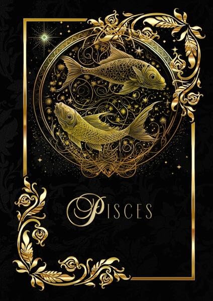 Astrologie Notizbücher / Zodiac Pisces Notebook: Konstellation Notizbuch | Horoskop: Sternzeichen Fische | DIN A5 Glossy Hardcover | 136 blanko Seiten 90 g/m2 Manga