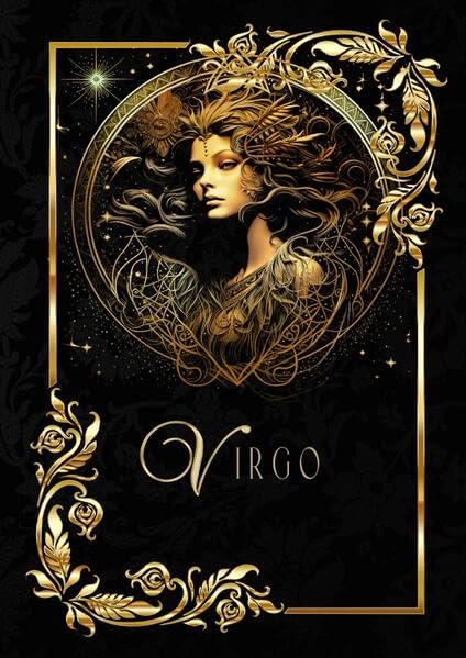 Astrologie Notizbücher / Zodiac Virgo Notebook: Konstellation Notizbuch | Horoskop: Sternzeichen Jungfrau | DIN A5 Glossy Hardcover | 136 blanko Seiten 90 g/m2 Manga