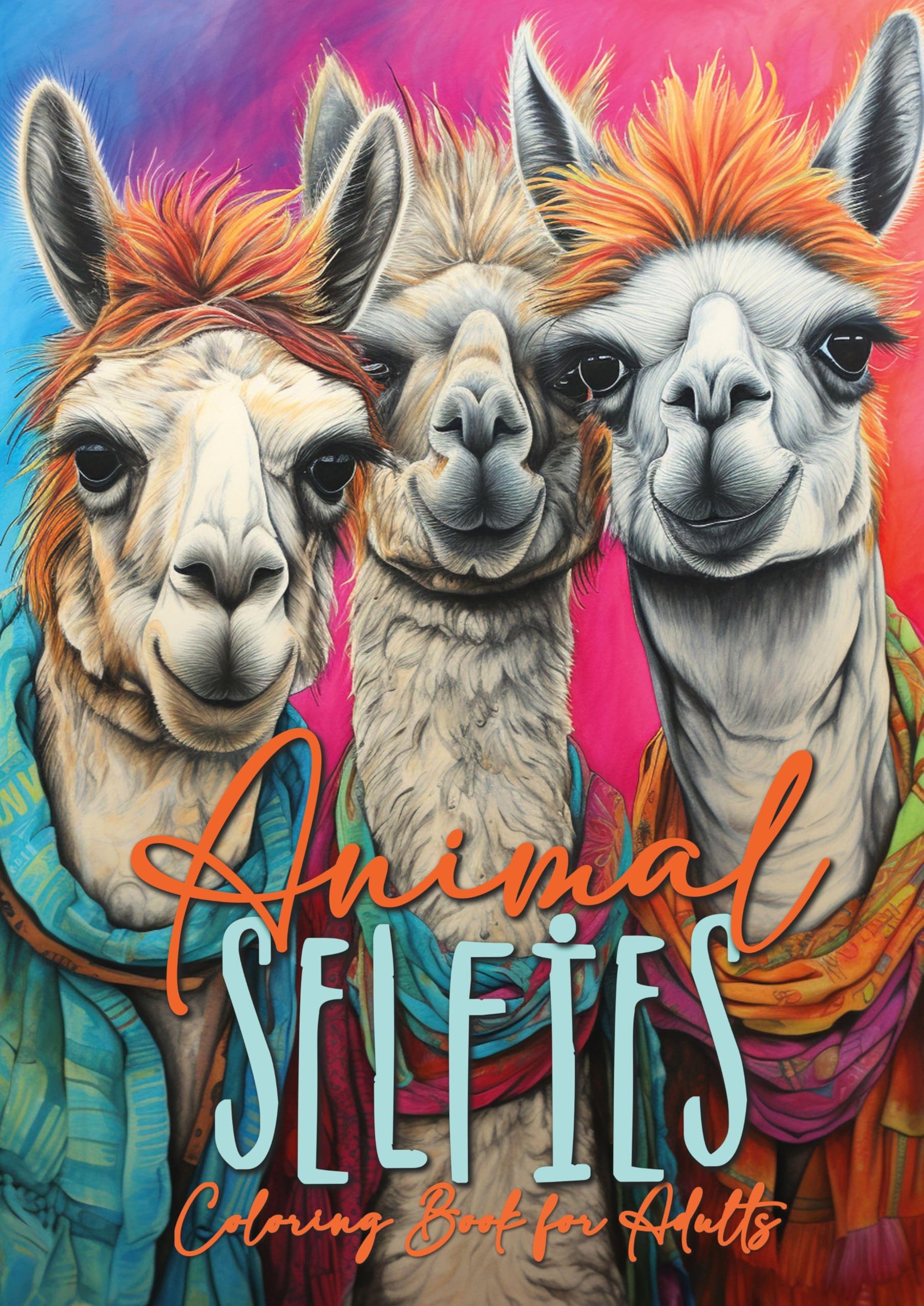 Animal Selfies Coloring Book for Adults Film, Art & Culture