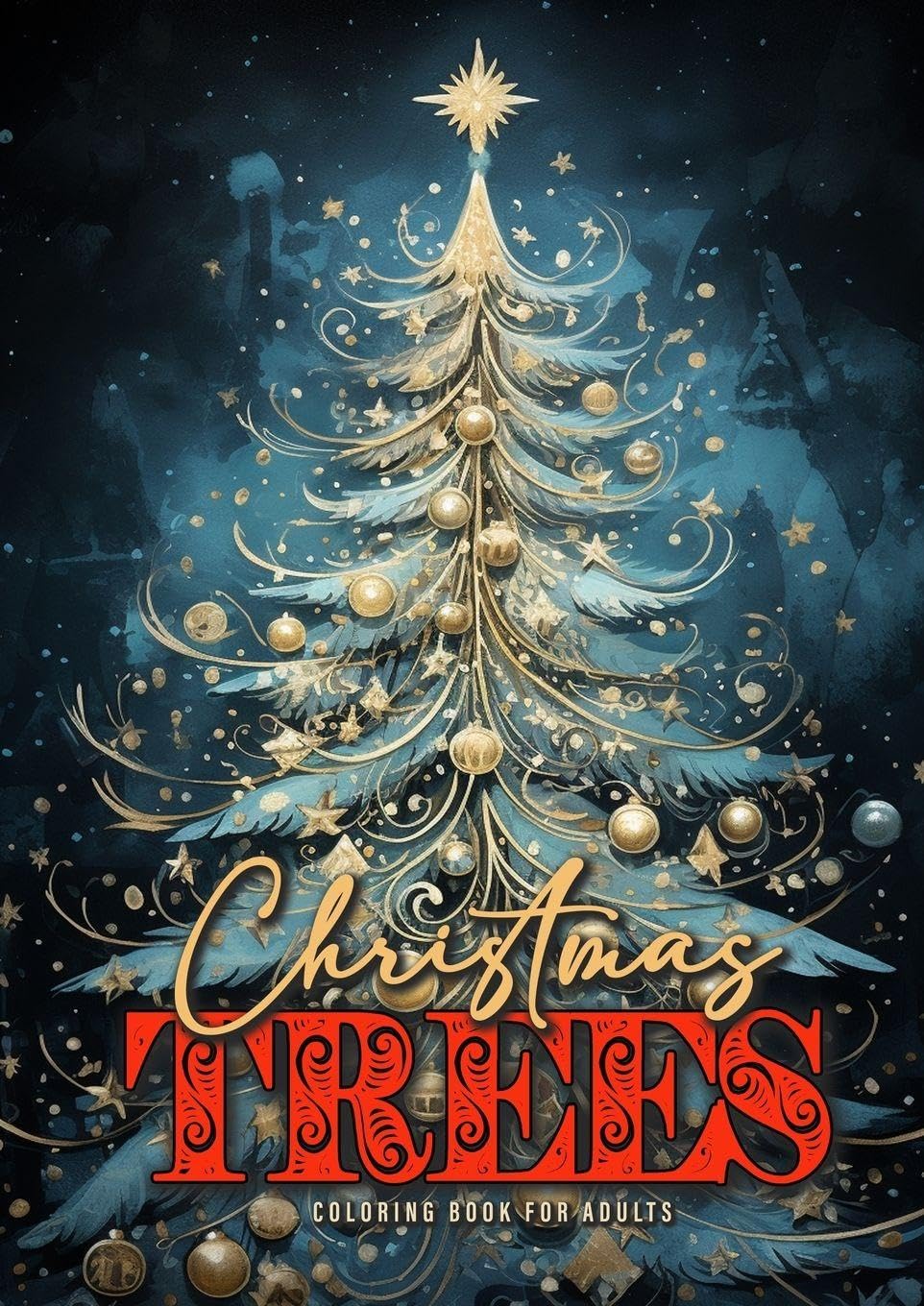 Christmas Trees Coloring Book for Adults Film, Art & Culture