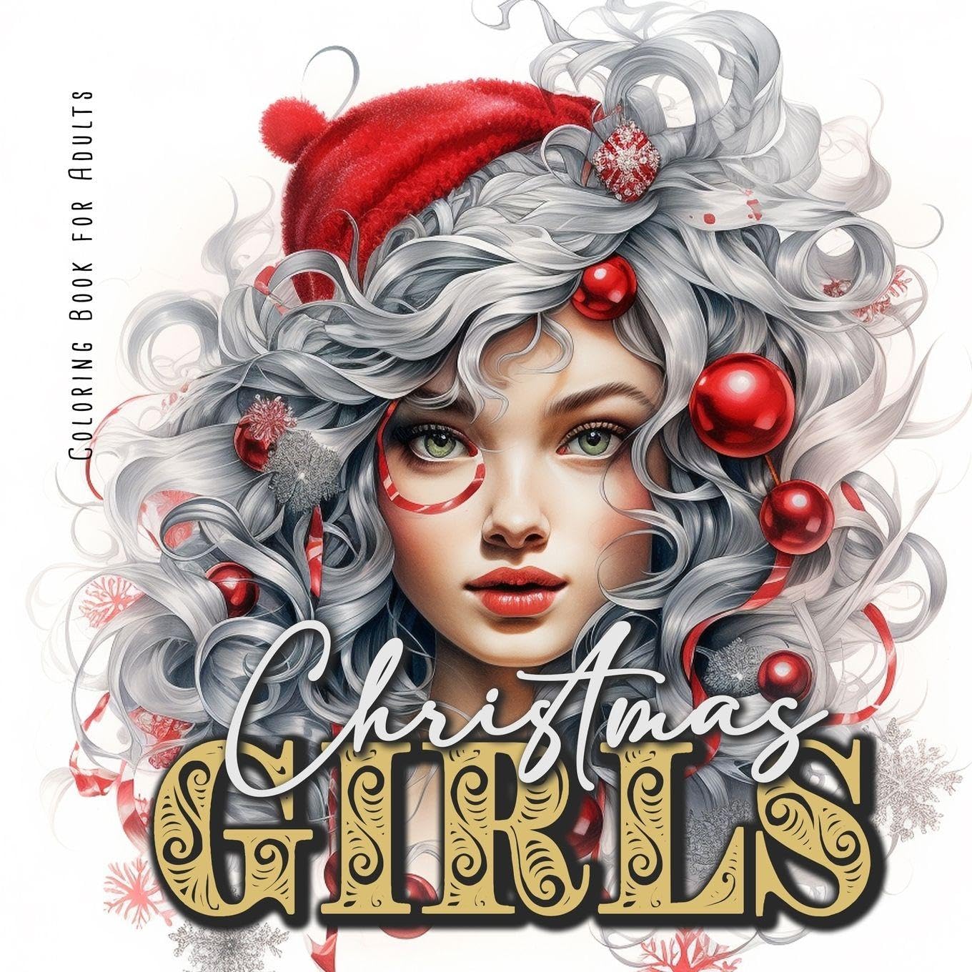 Christmas Girls Coloring Book for Adults Hobbies & Crafts