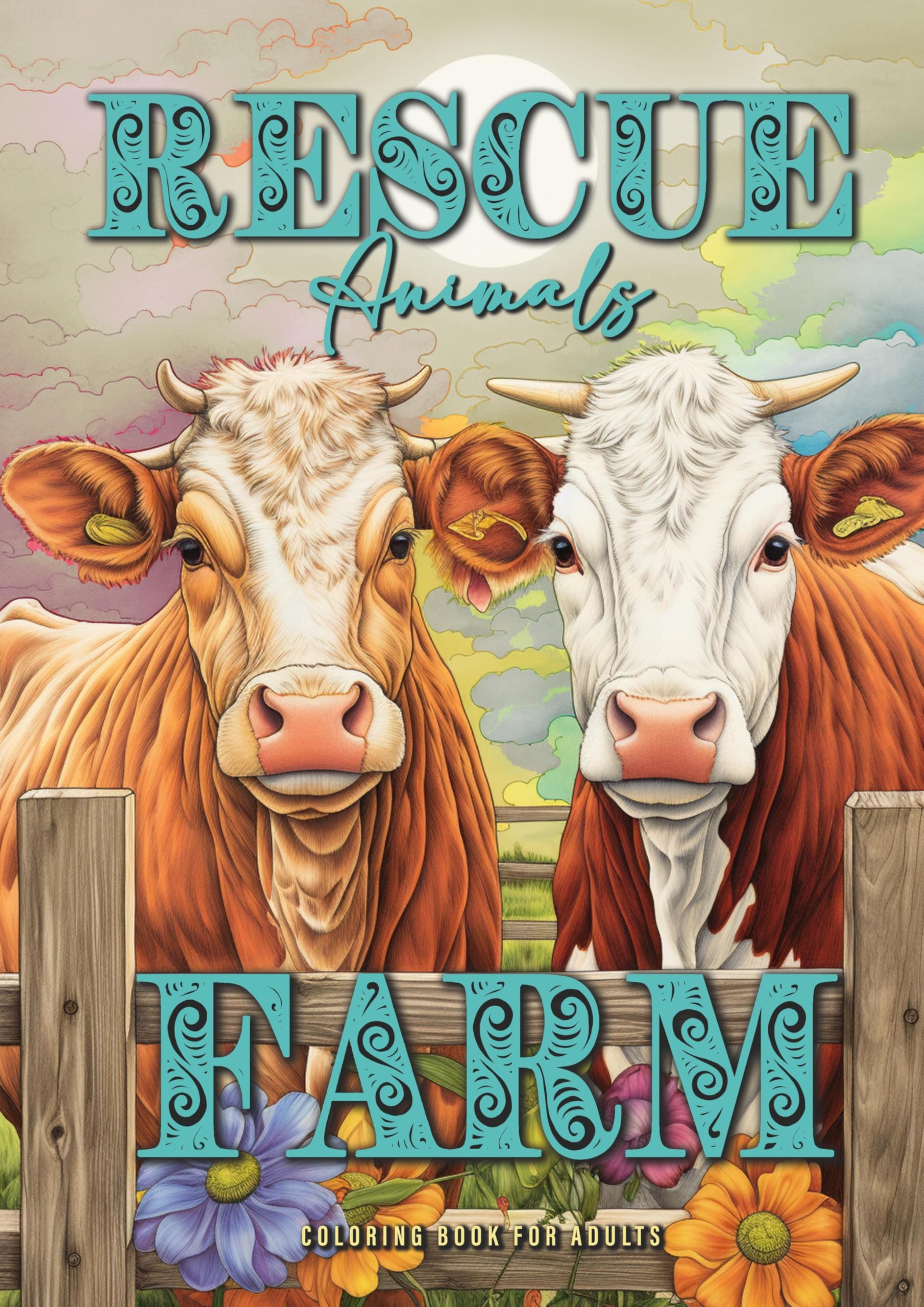 Rescue Animals Farm Coloring Book for Adults Film, Art & Culture