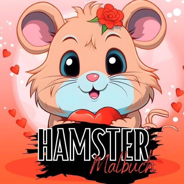 Malbuch Tiere / Hamster Malbuch: Hamstermalbuch mit wunderschönen Vorlagen im Cartoon Stil. Malbuch Hamster. Hamstermalbuch. Manga
