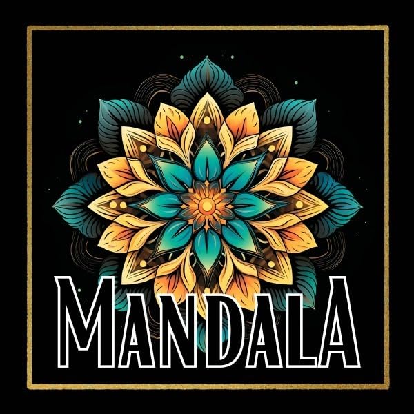 Black Midnight- Mandala / Black Mandala- Das Malbuch: Perfekte Mandalas auf schwarzem Hintergrund. Mandala Malbuch für Erwachsene. Malbuch Mandala. Manga