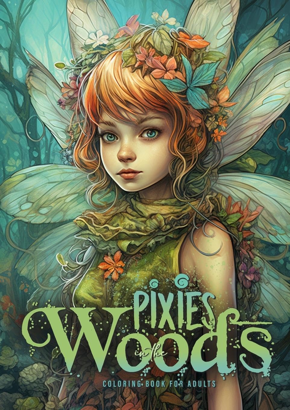 Pixies in the Woods Coloring Book for Adults Hobbies & Crafts