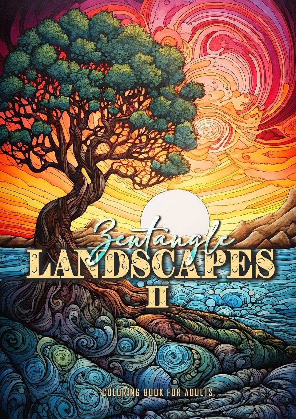 Zentangle Landscapes Coloring Book for Adults 2 Hobbies & Crafts