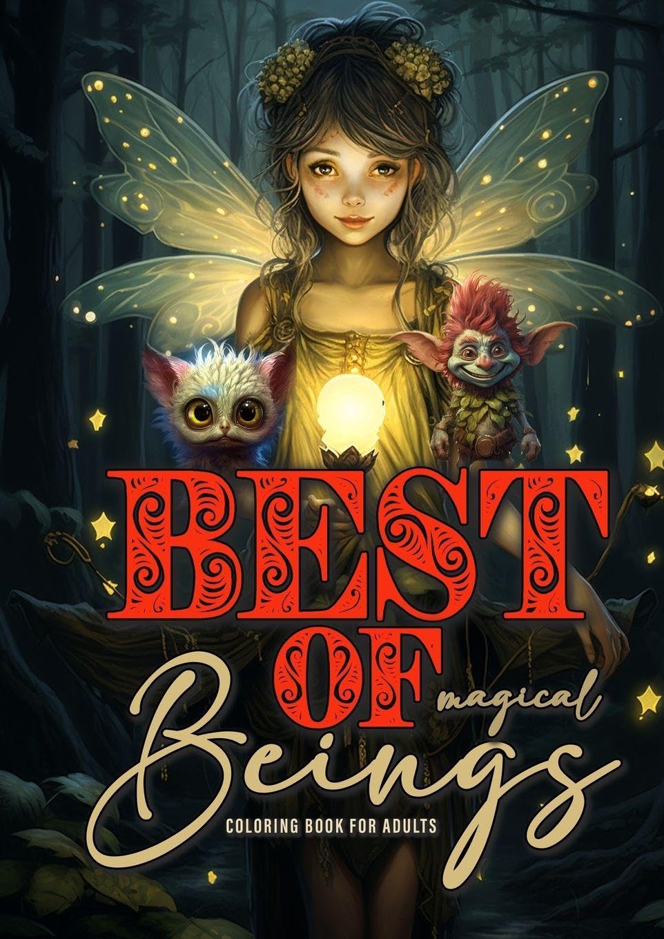Best of magical Beings Coloring Book for Adults Manga
