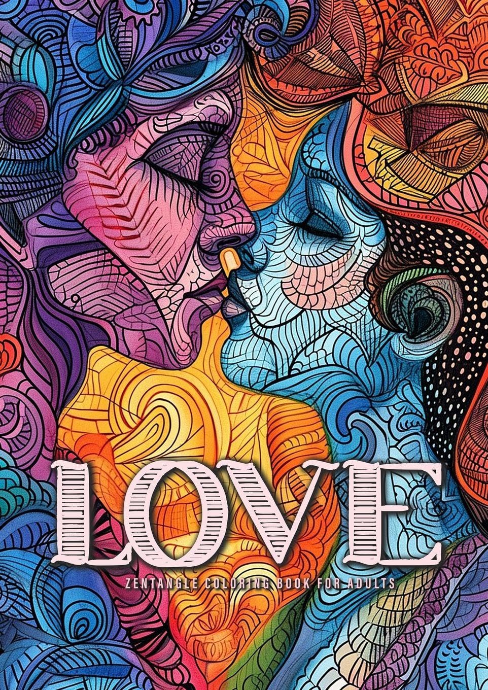 Love Zentangle Coloring Book for Adults Hobbies & Crafts