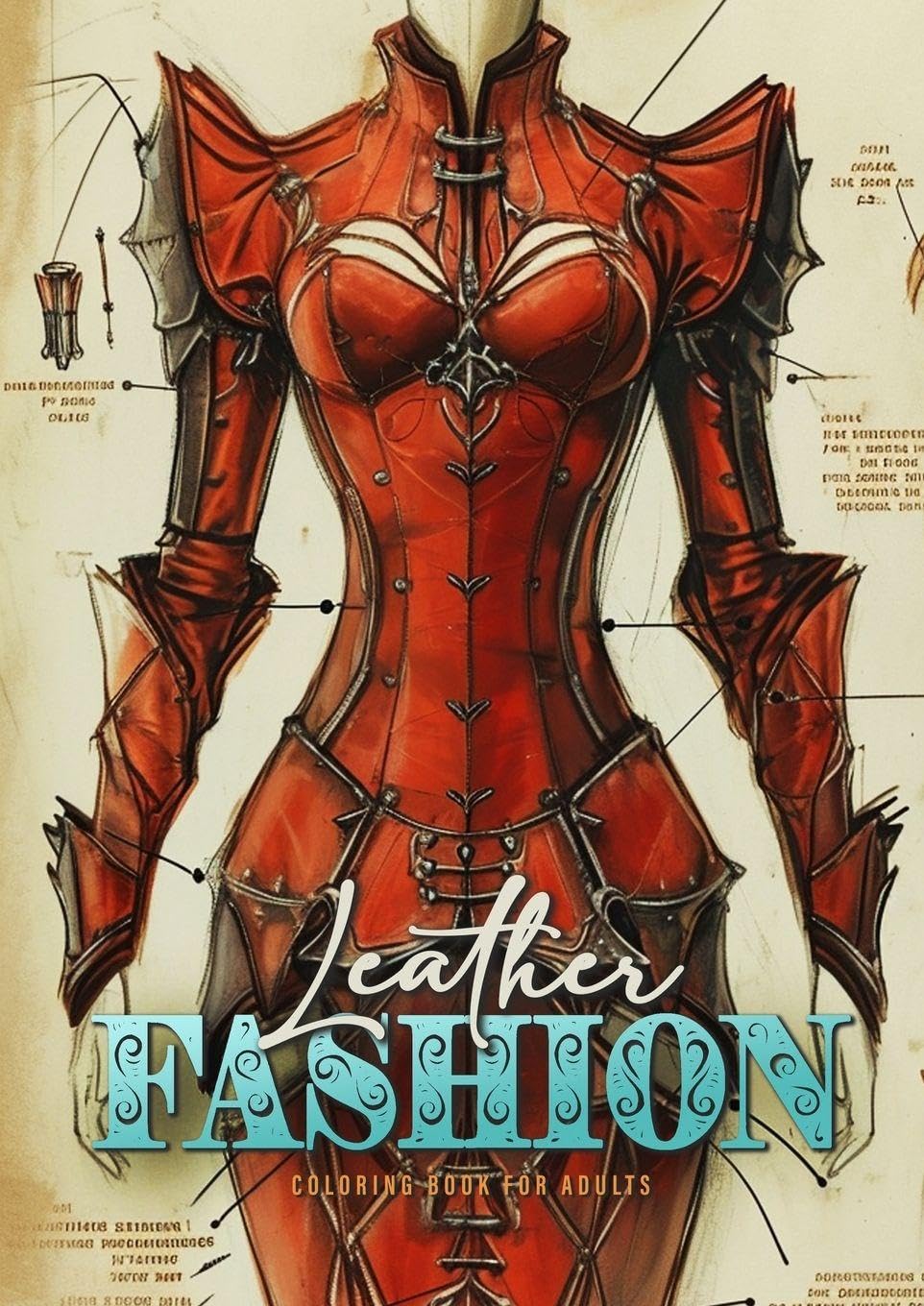Leather Fashion Coloring Book for Adults Film, Art & Culture