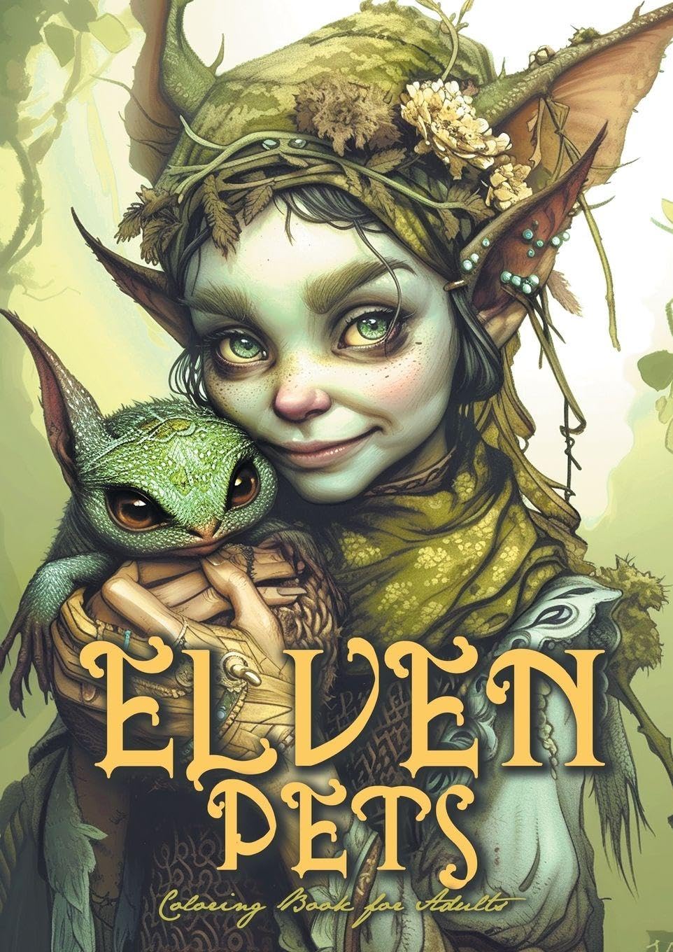 Elven Pets Coloring Book for Adults Hobbies & Crafts
