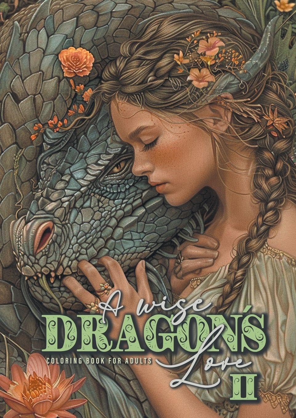 A wise Dragon¿s Love Coloring Book for Adults 2 Film, Art & Culture
