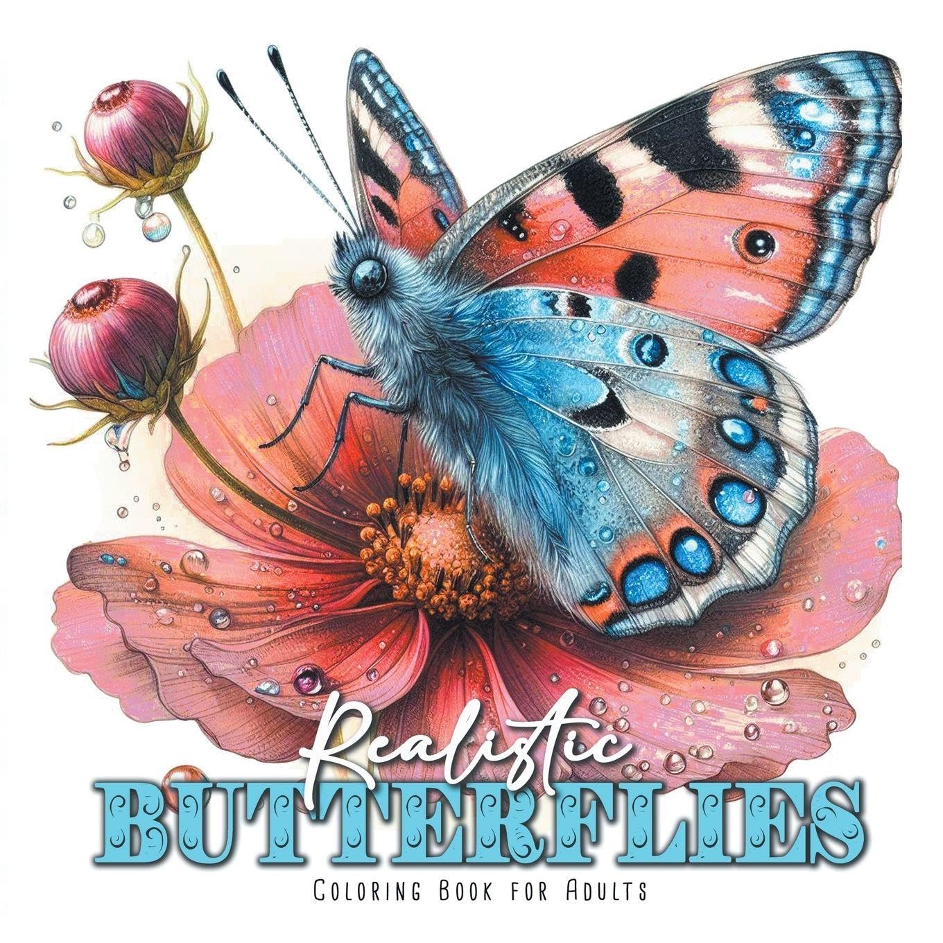 Mandala Butterflies Coloring Book for Adults Hobbies & Crafts