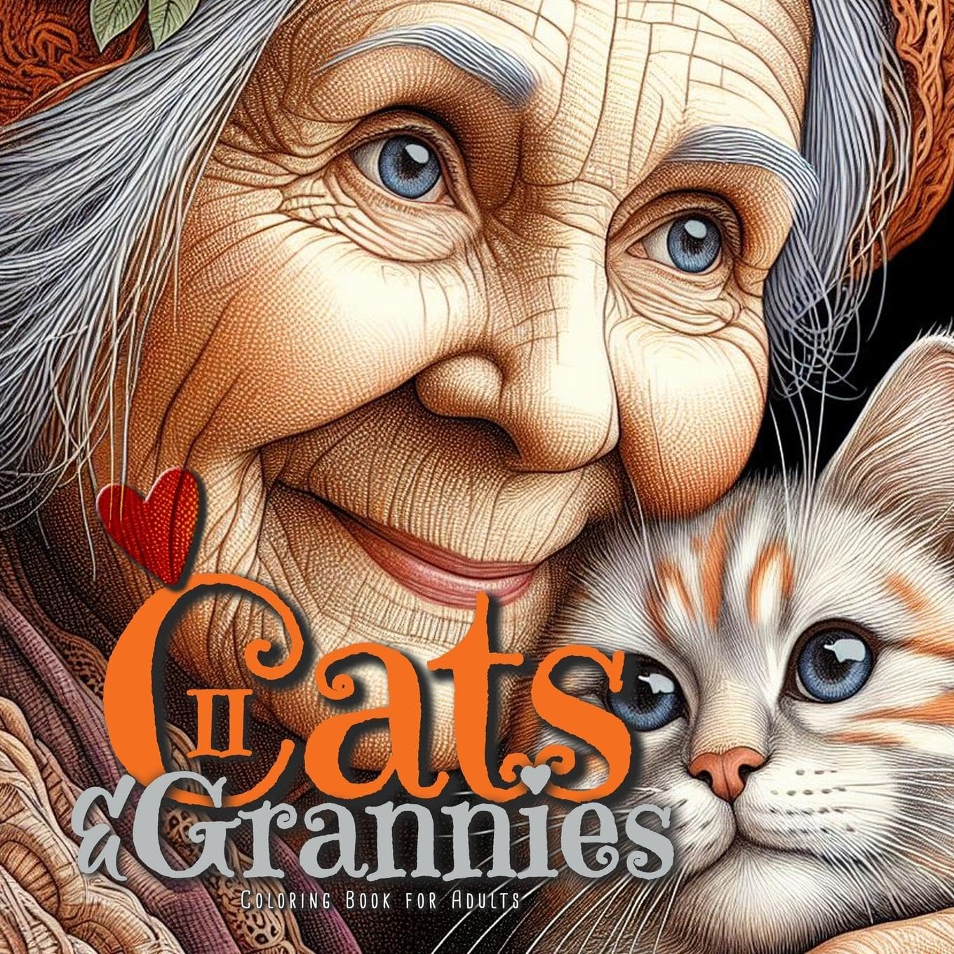 Cats and Grannies Coloring Book for Adults 2 Film, Art & Culture