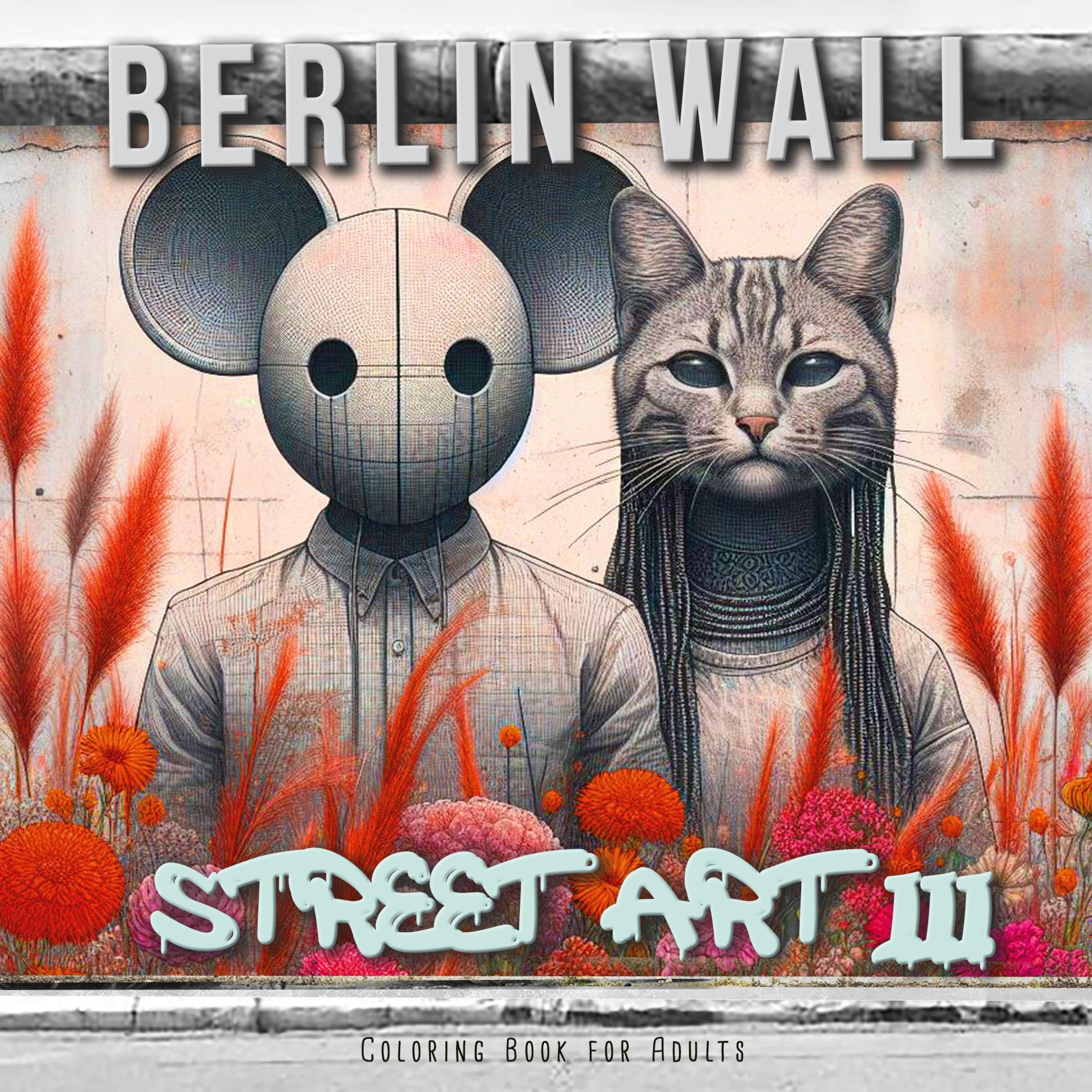 Berlin Wall Street Art Coloring Book for Adults 3 Film, Art & Culture